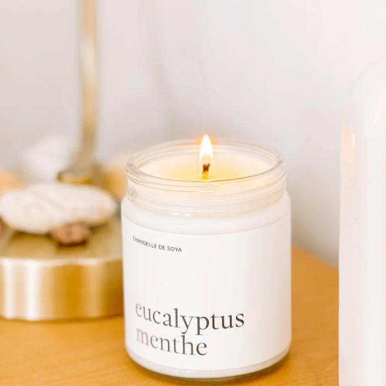 Chandelle de soya - eucalyptus menthe